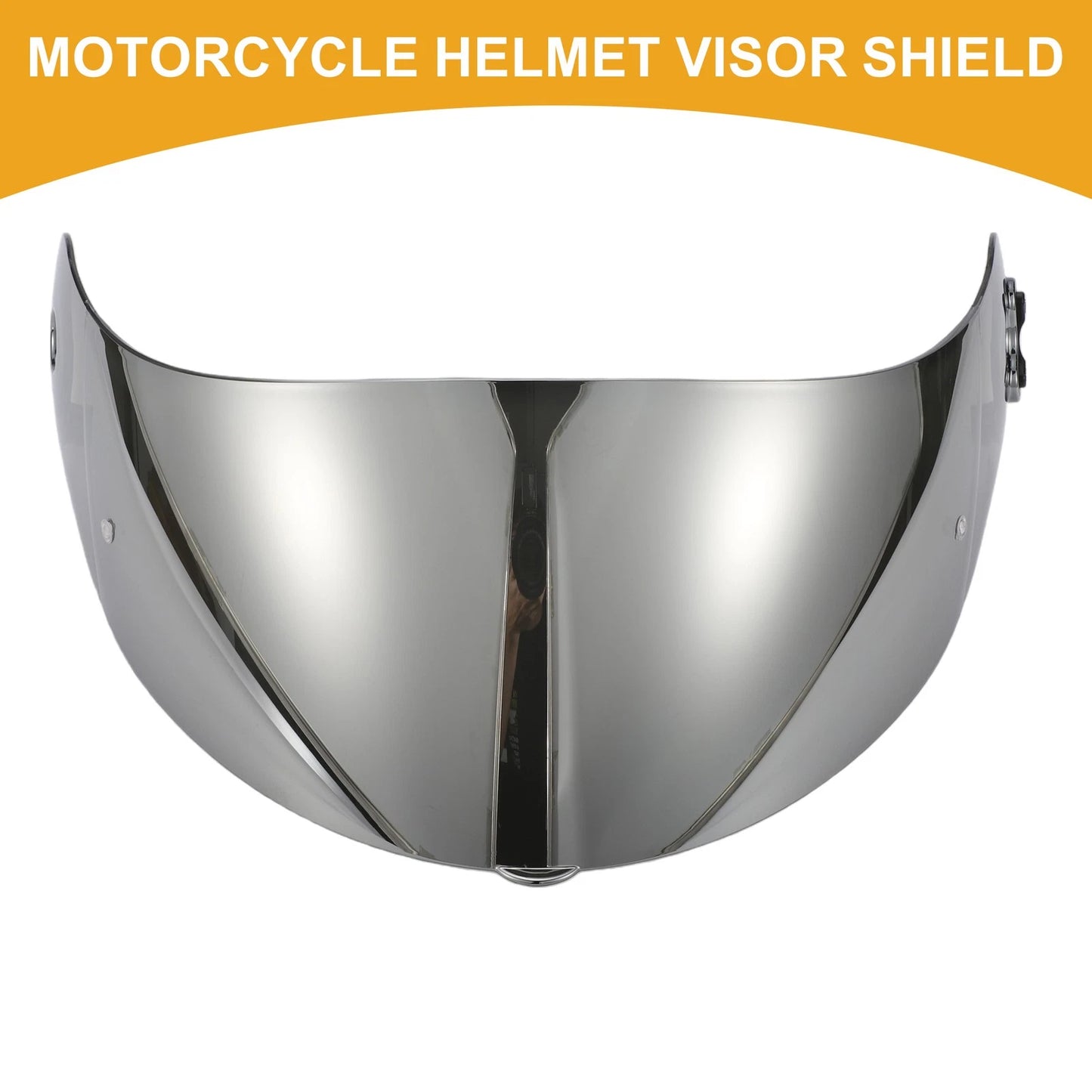 Motorcycle Helmet Visor Shield 3-Snap Resin Silver Tone 1pc for X-803