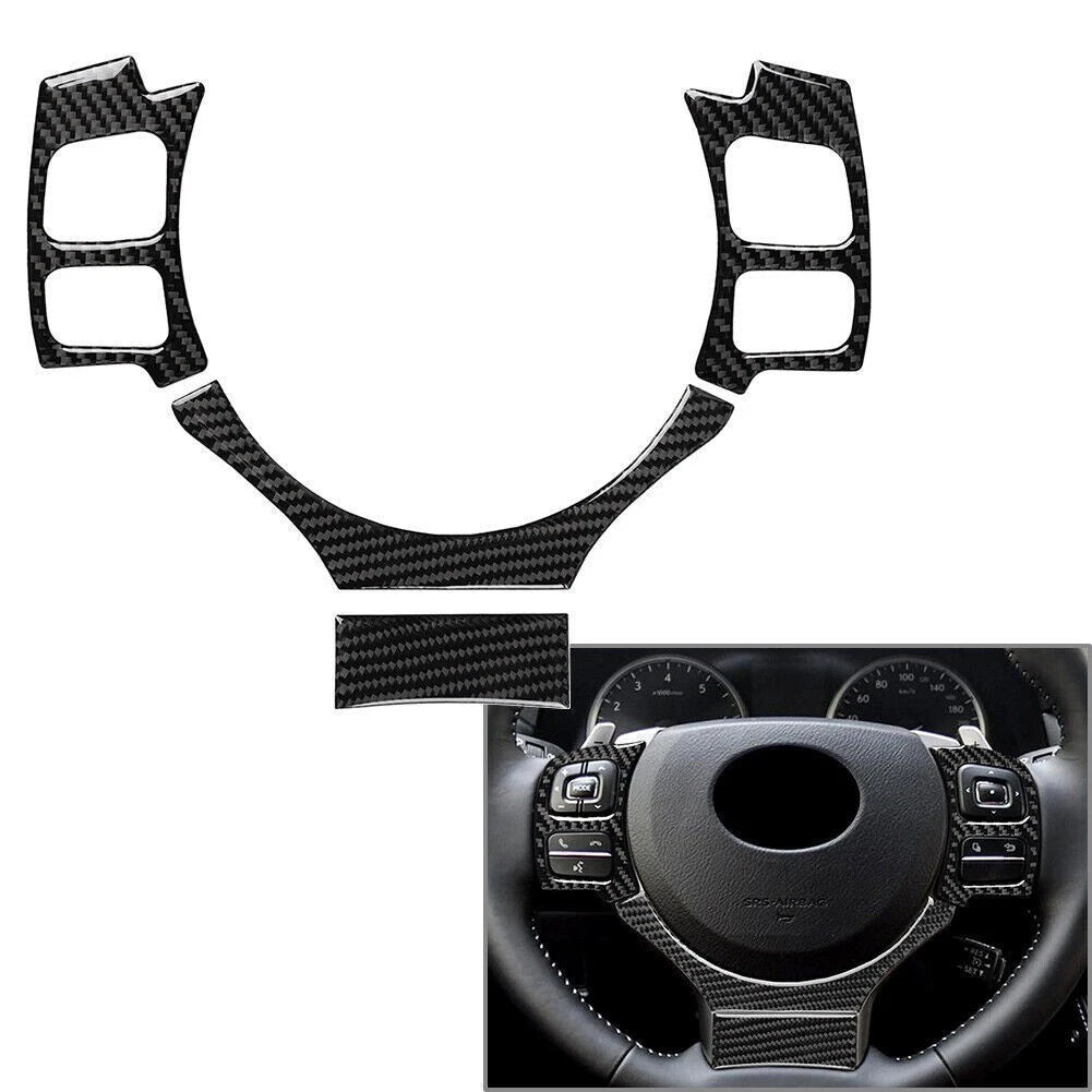 Steering Wheel Cover 4Pcs/Set Carbon Fiber for 200t 300h