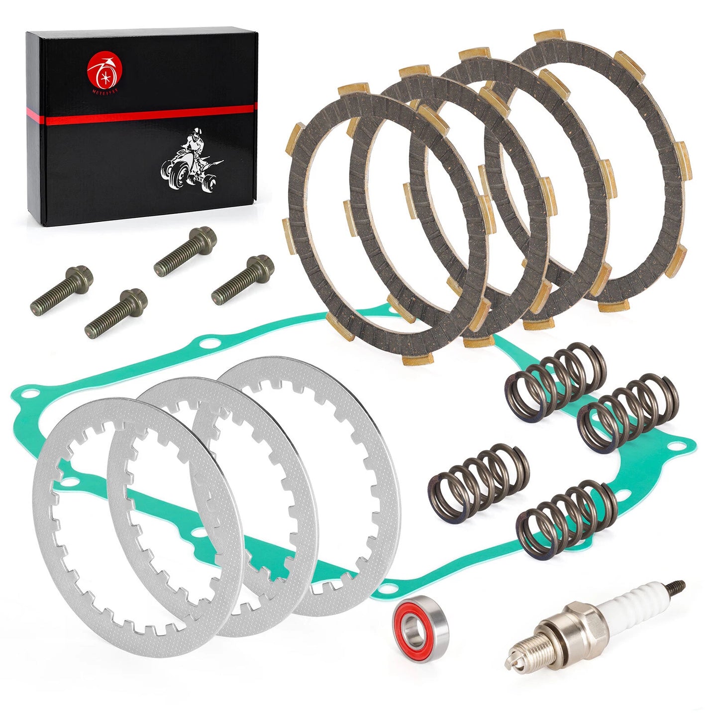 Heavy Duty Clutch Friction Plates Gasket Kit for Honda XR80R XR100R (1987–2003)