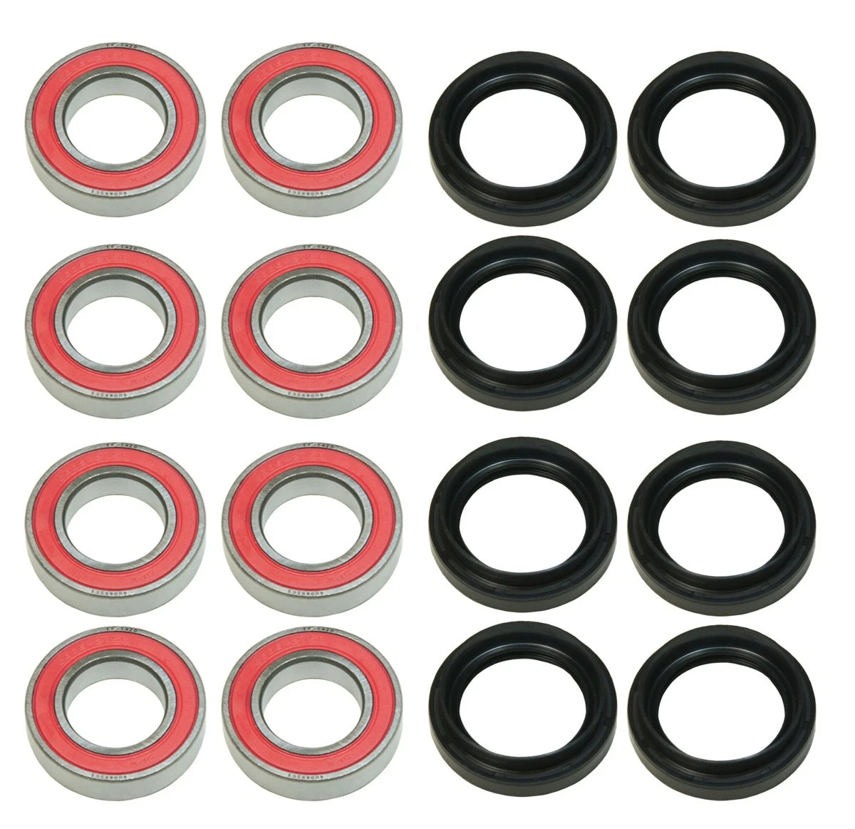 2 x Wheel Bearing & Seal Front & Rear for Yamaha Grizzly 660 4x4 (2002–2002)