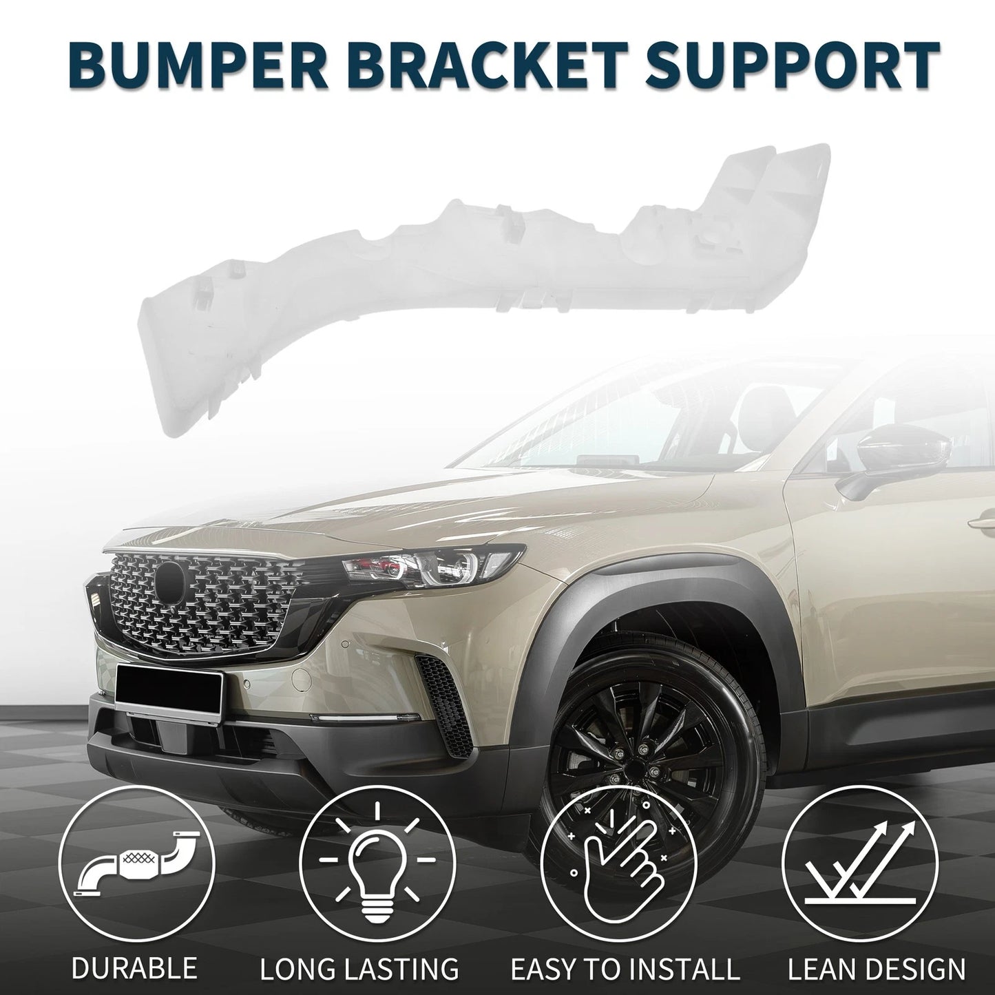 Left Rear Bumper Retainer Bracket for Mazda 6 (2003-2008)