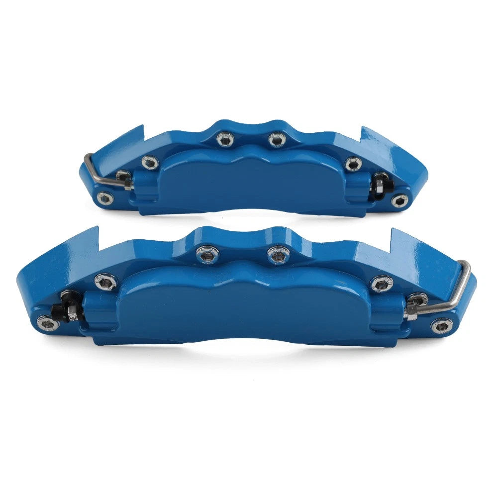 Medium Metal Auto Disc Brake Caliper Cover Set Blue for Universal