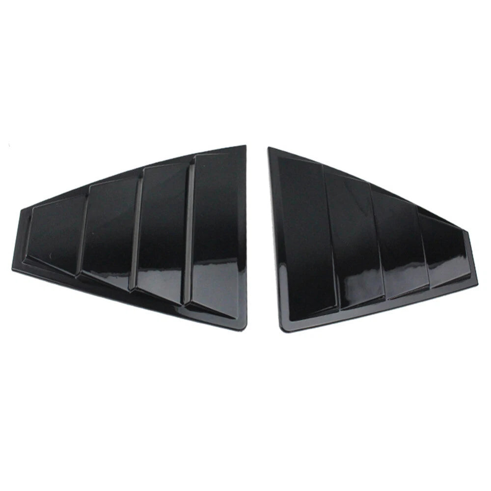Glossy Black Window Louvers Cover Rear Trim for HYUNDAI Elantra (2017–2019)