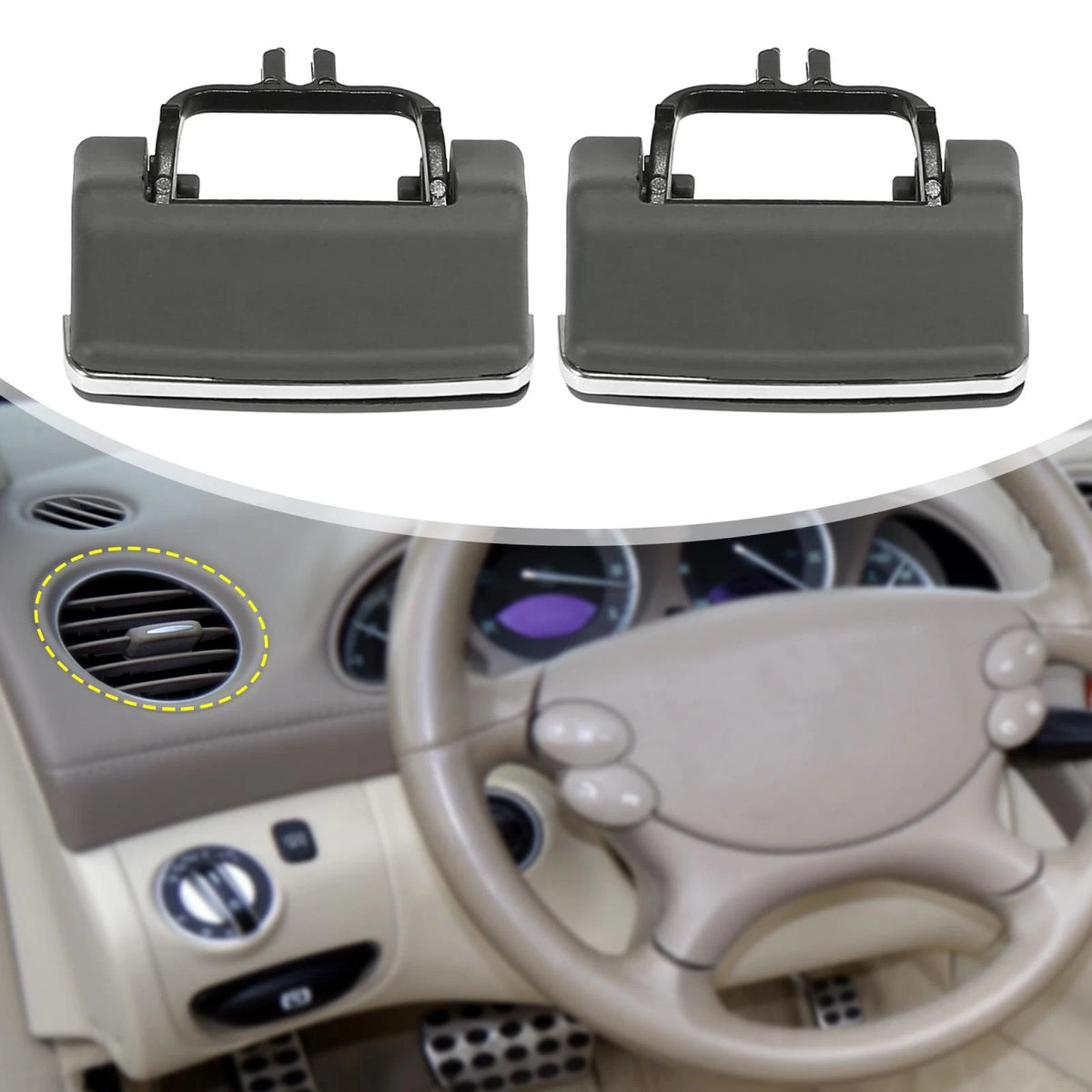 4 Pcs A/C Vent Outlet Tab Clips for Mercedes Benz GL450 ML350 ML550 (2006-2012)