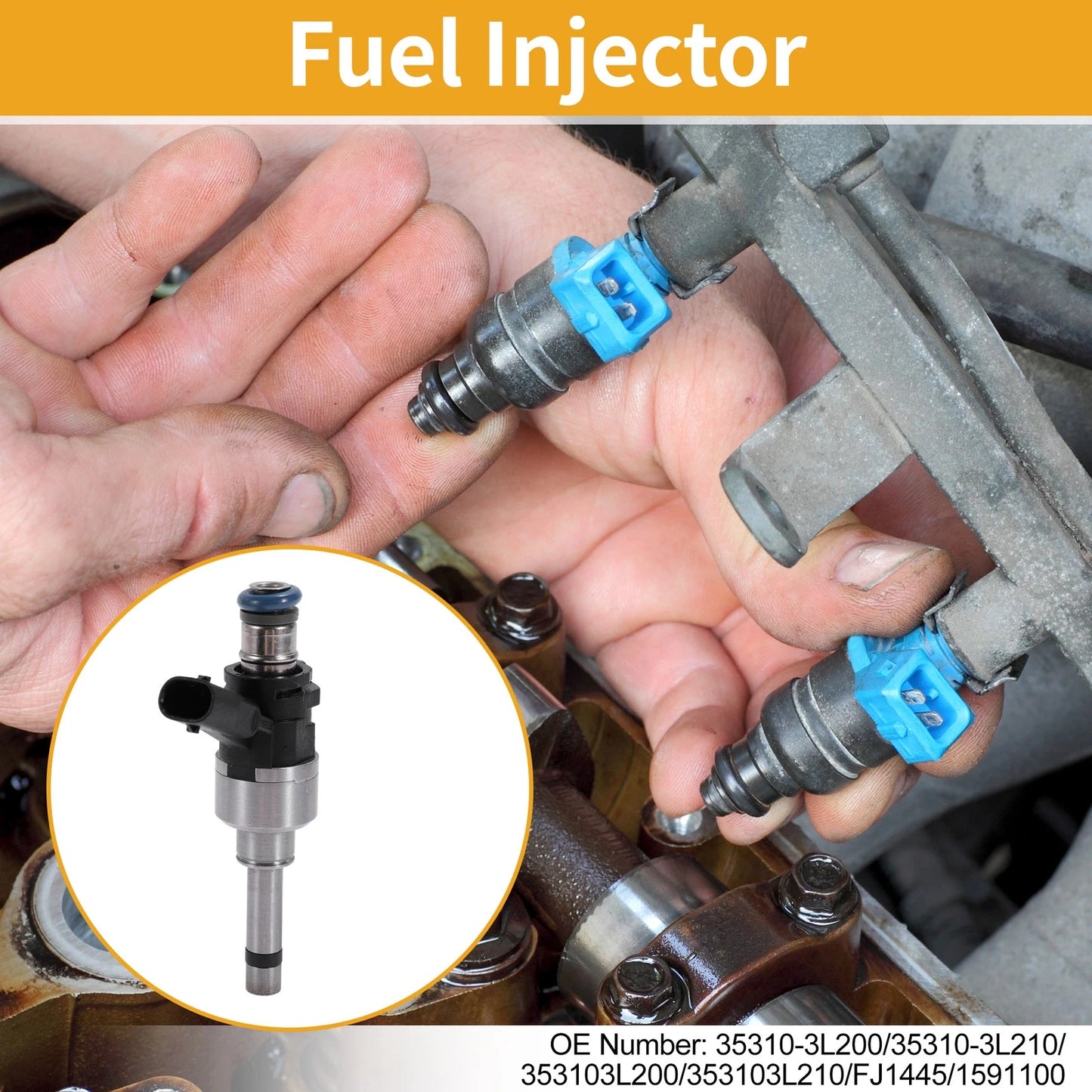 Fuel Injector 1 Pcs for Kia Sedona Gas 3.3L (2019-2021)