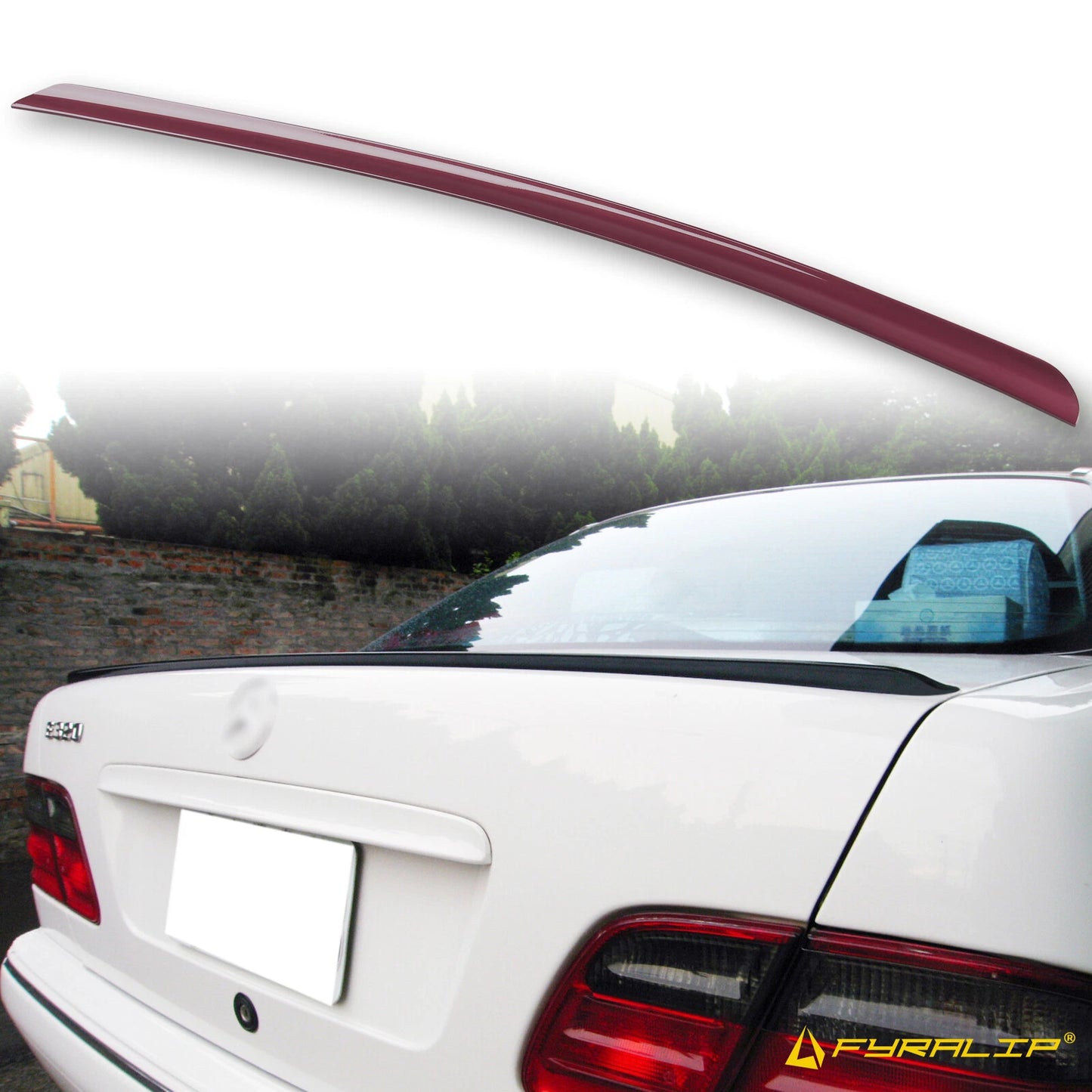 567 Red Boot Lip Spoiler for Mercedes-Benz W210 (1996-2002)