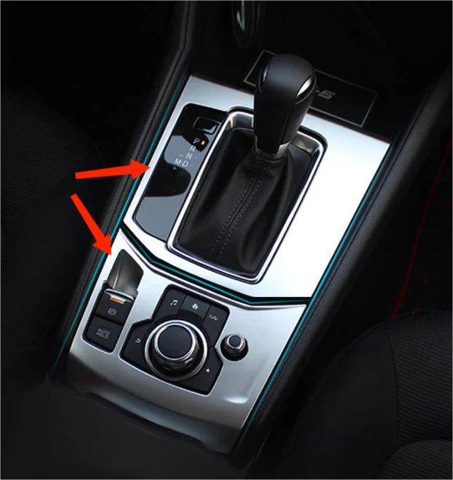 Gear Box Handbrake Console Cover Trim for 2017-2021 Mazda CX-5 CX5 Steel