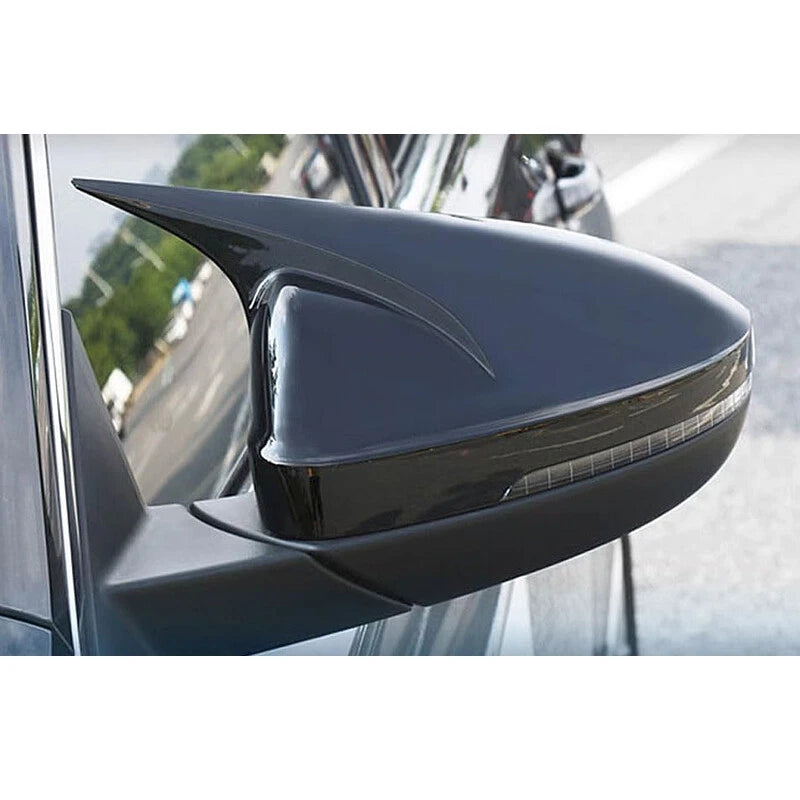 Gloss Black Horn Style Side Mirror Cover for KIA K5 Optima (2016-2020)
