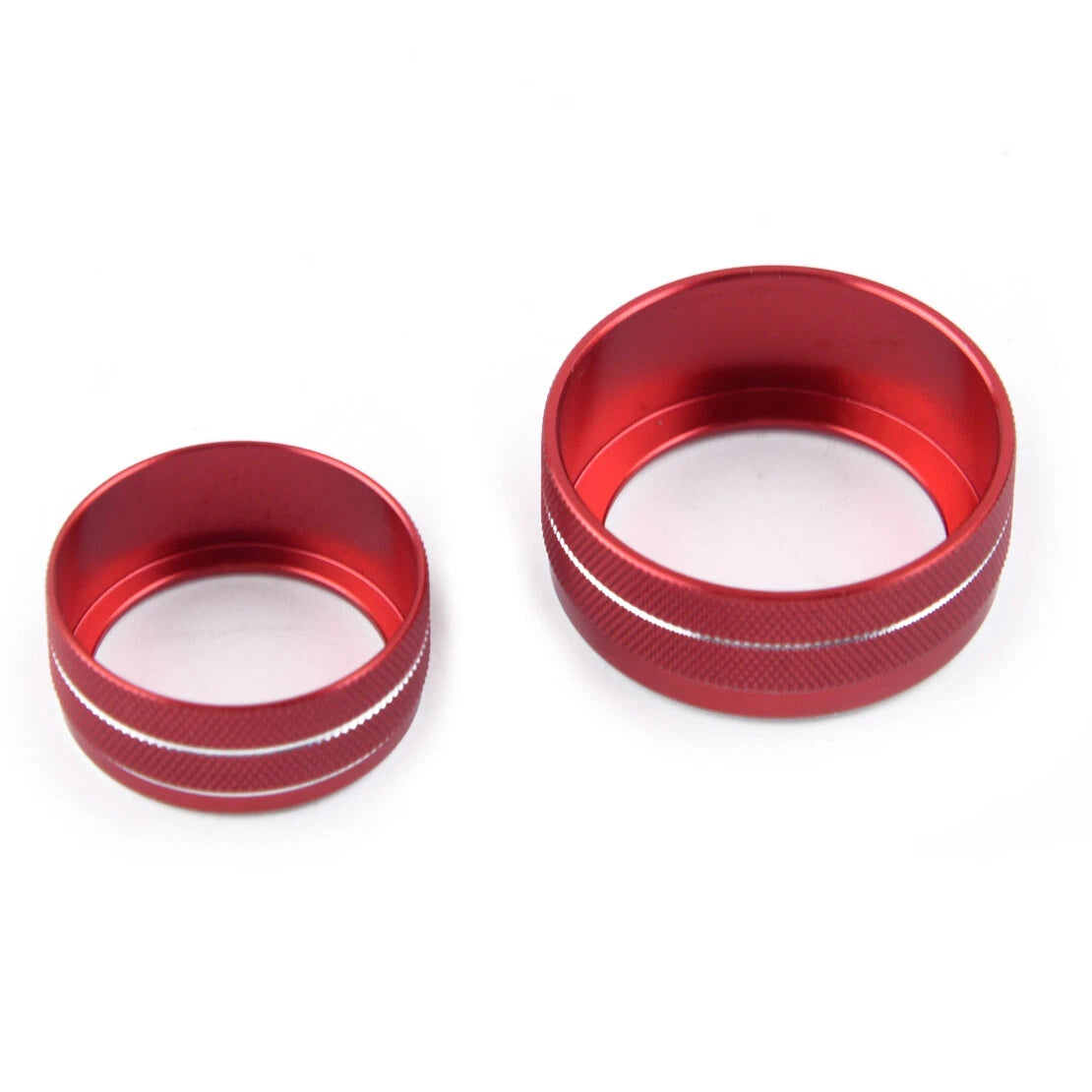 5 x Red Dashboard Button Circle Covers for Honda Accord (2018-2019)