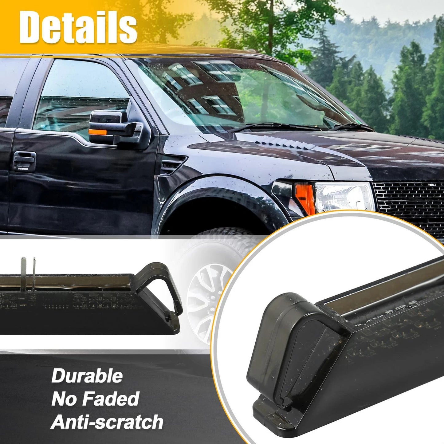 Turn Signal Lights for Ford F-150, Lincoln (2004-2008) - 2 x Amber Lights