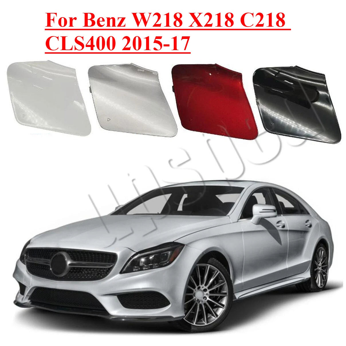 Front Bumper Tow Hook Eye Cover Cap for Benz W218 X218 C218 CLS400 (2015–17)