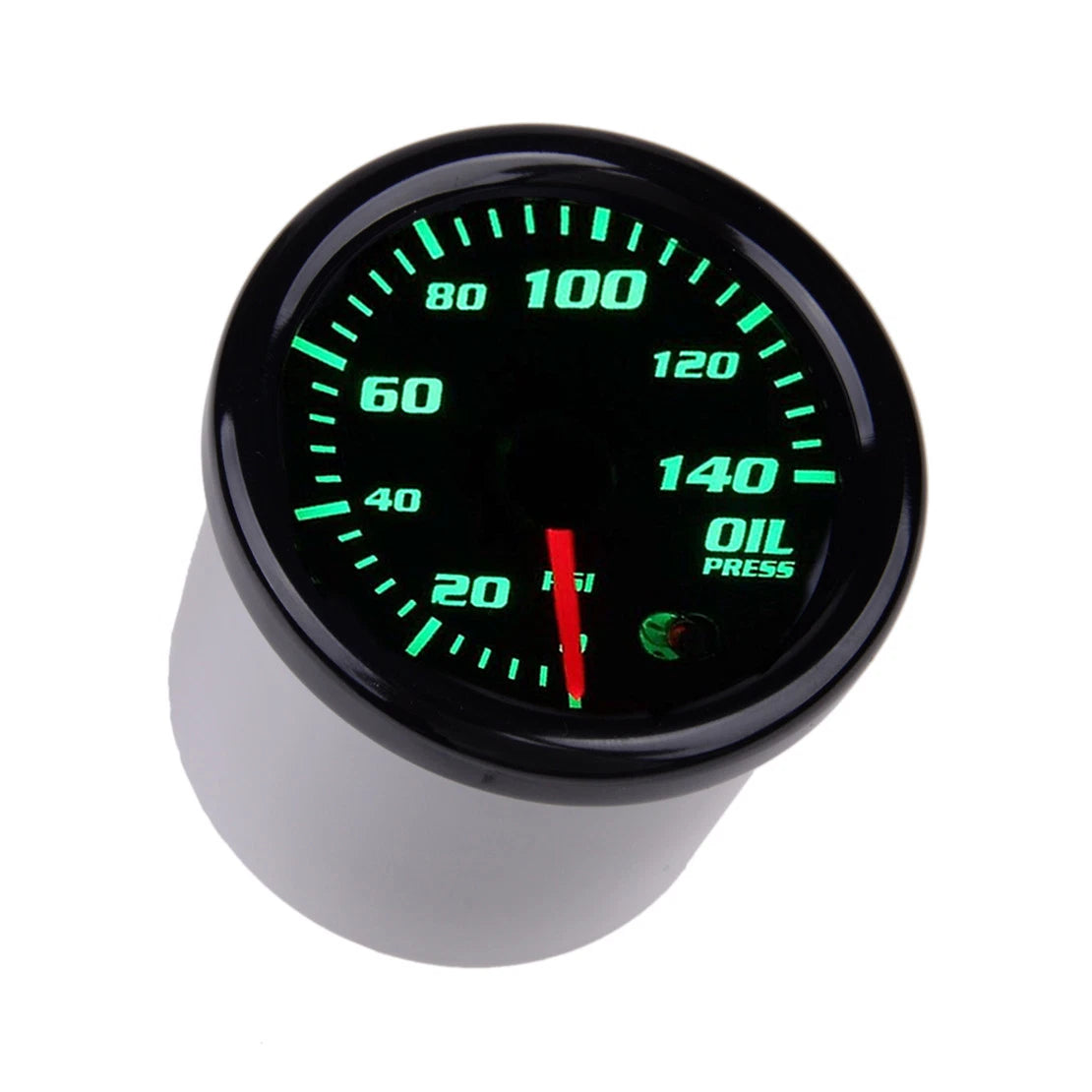 52mm Oil Pressure Gauge & Sensor with 7 Color LED for Car (0-140 PSI)