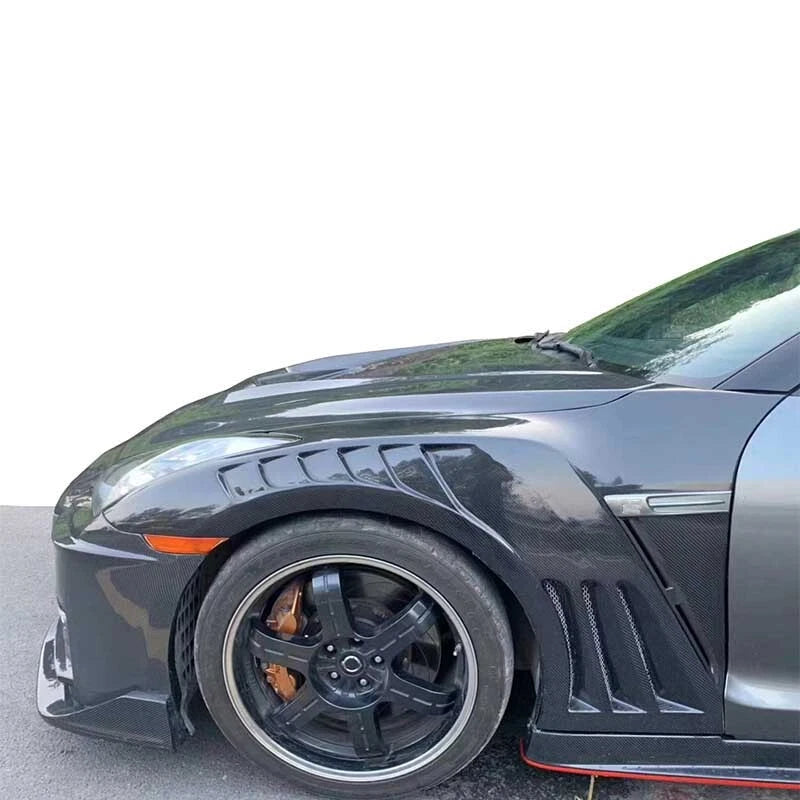 Real Carbon Fiber Front Side Vent Fenders for Nissan GT-R GTR R35 2009-2021