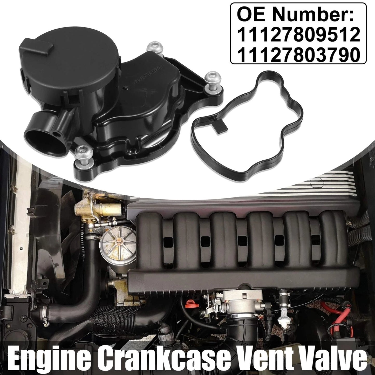 PVC Crankcase Vent Valve for BMW 3 Series 5 Series 6 Series X3 X5 X6 (2003-2014)
