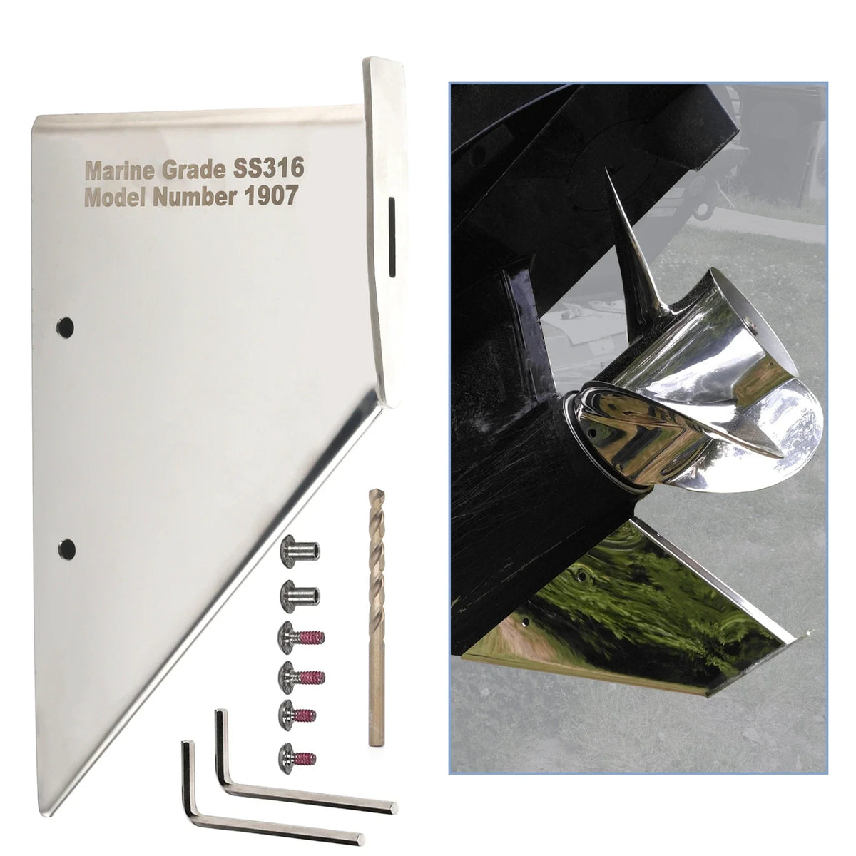 Skeg Guard Protector Safe-Skeg for Mercury MerCruiser Alpha 1 (1985-1990)