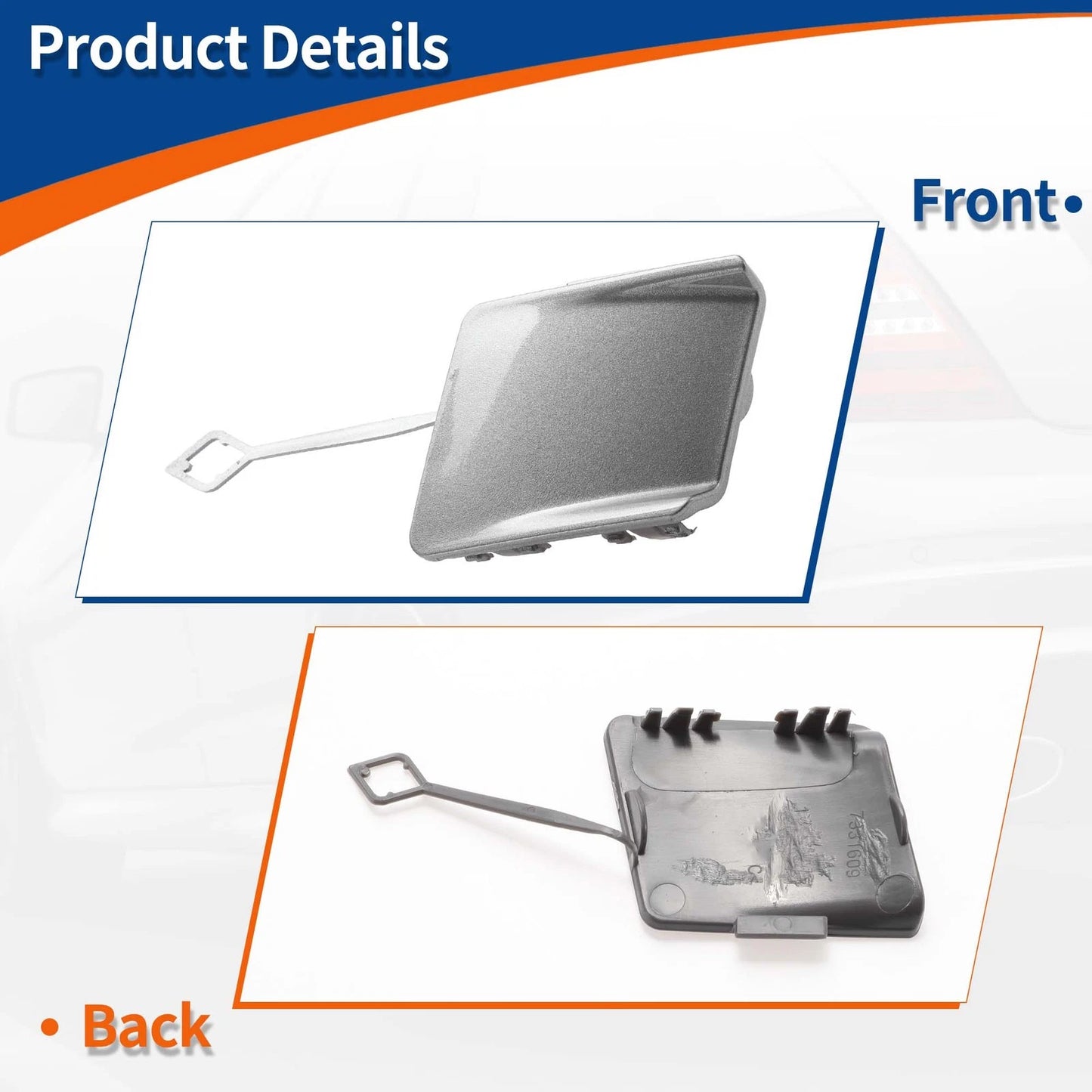 Rear Tow Hook Cover for BMW 5-Series F10 (2011-2017) - Space Grey