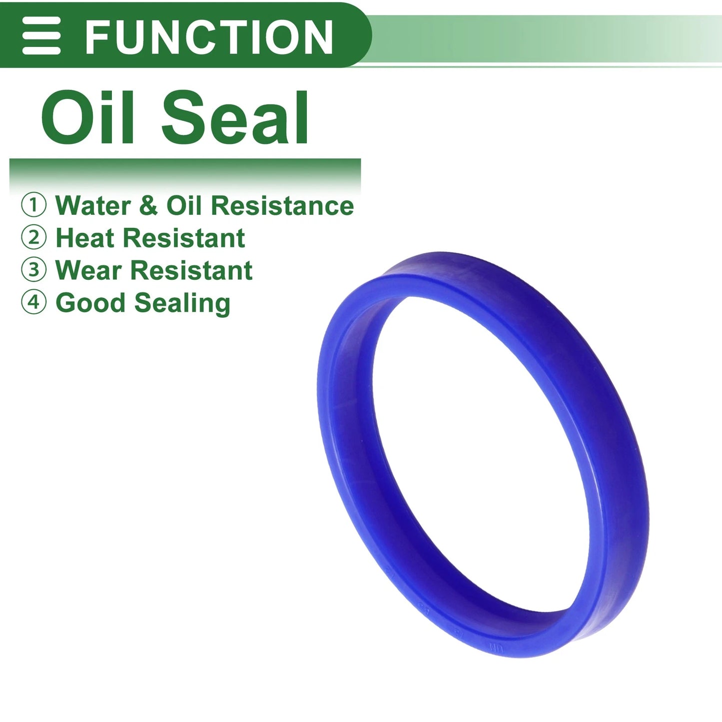 Oil Seal 75x85x12mm TPU High Pressure Blue 5 Pcs