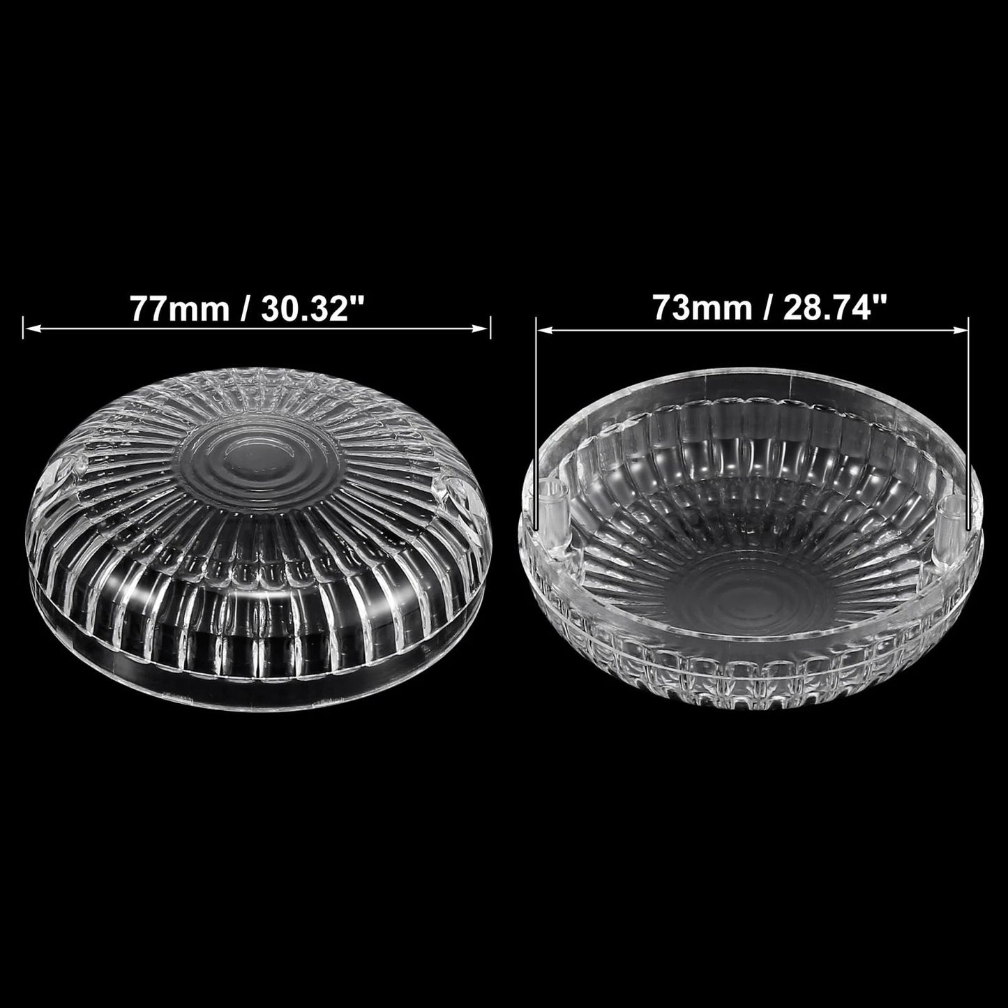 2 x White LED Turn Signals Covers Light Lens Cover for Yamaha V-Star 650 1100
