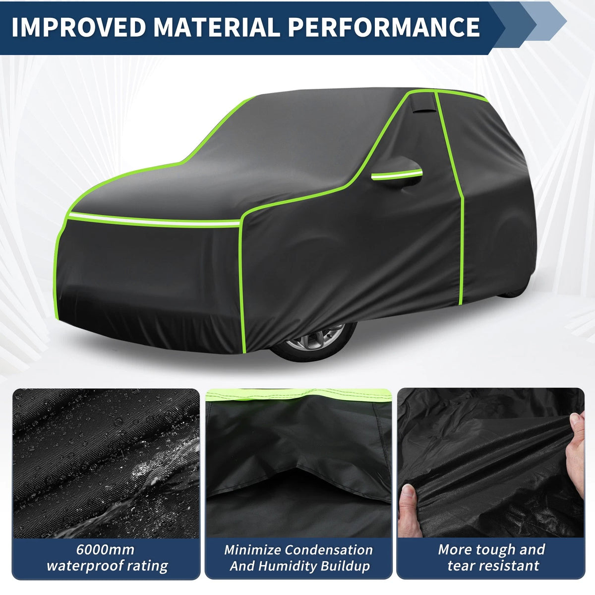 Waterproof All Weather Car Cover for Mini Cooper 2DR (2002-2021) Black