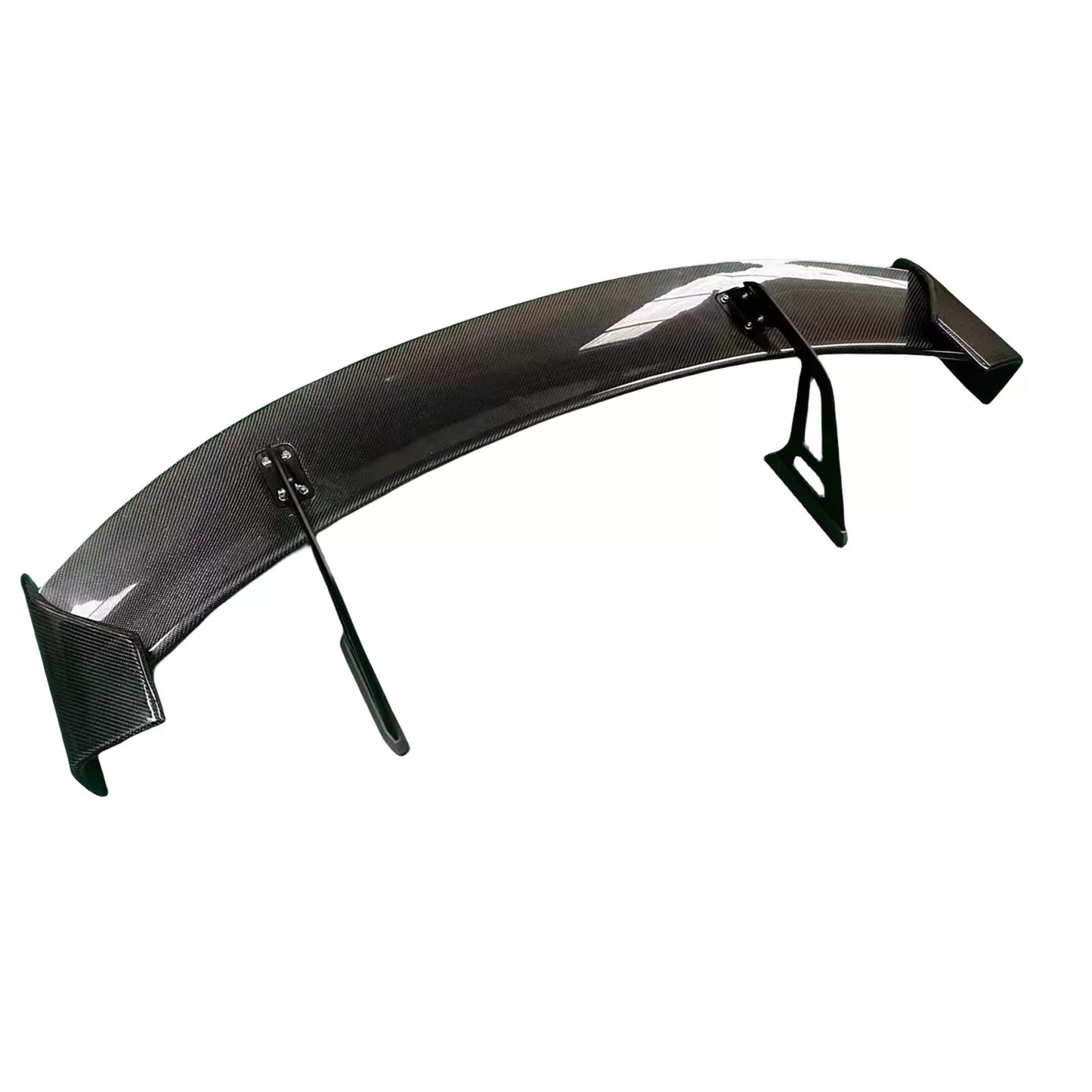 57" Carbon Fiber Rear Boot Spoiler Lip Wing Kit for Universal