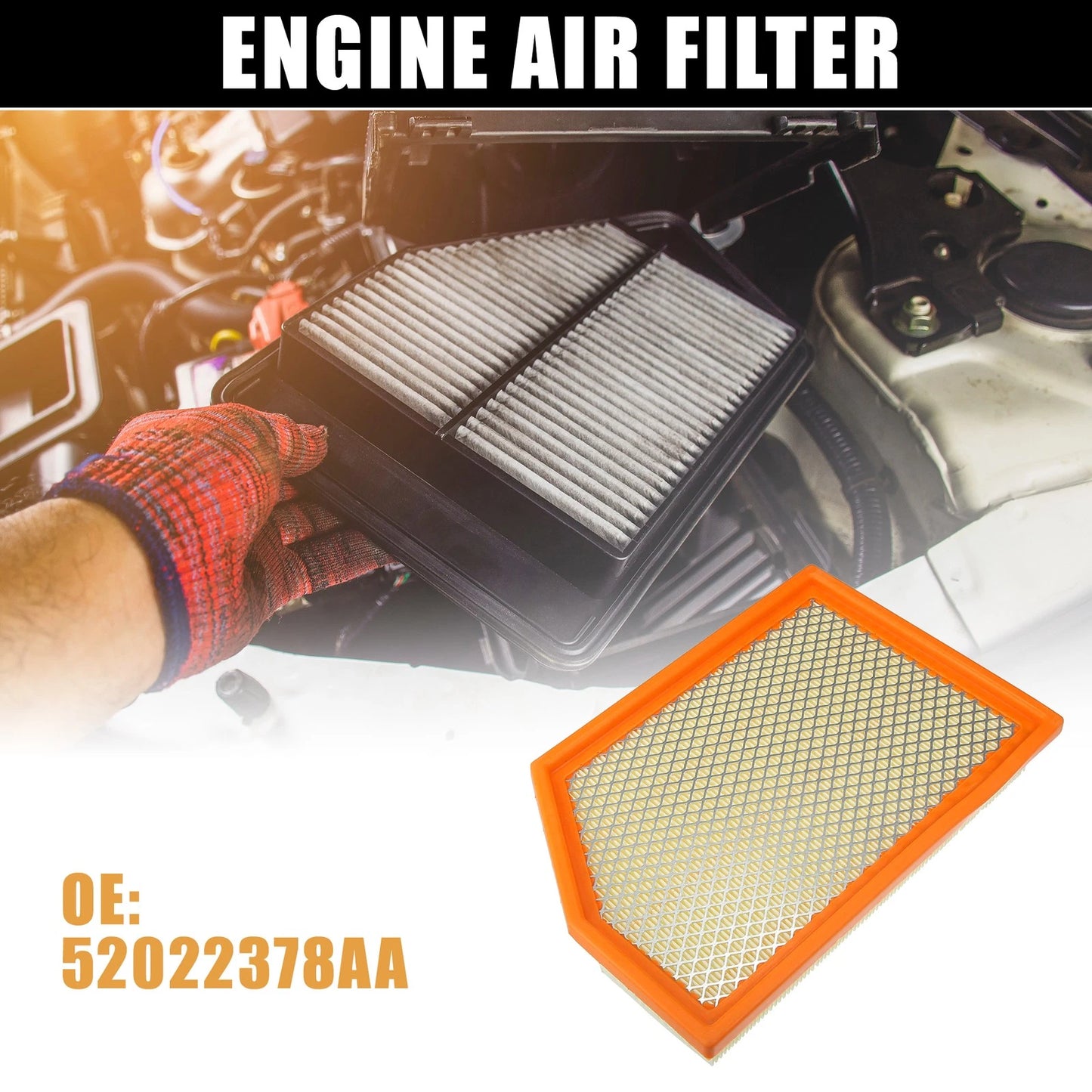 Engine Air Filter Replacement for Jeep Cherokee (2014-2018)