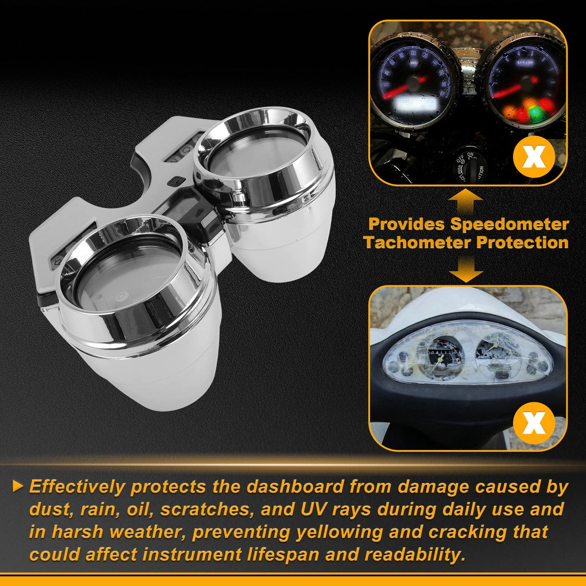 1 x Speedometer Gauge Cover for Yamaha XJR400 (2003–2008)