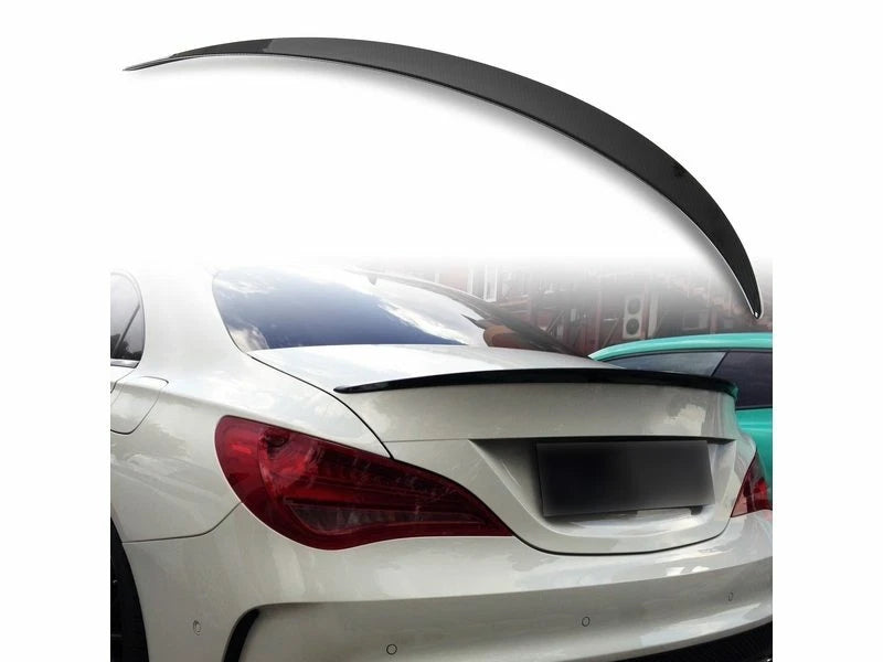 4D Carbon Fiber Look ABS Boot Spoiler for Mercedes Benz CLA C117 (2013-2019)
