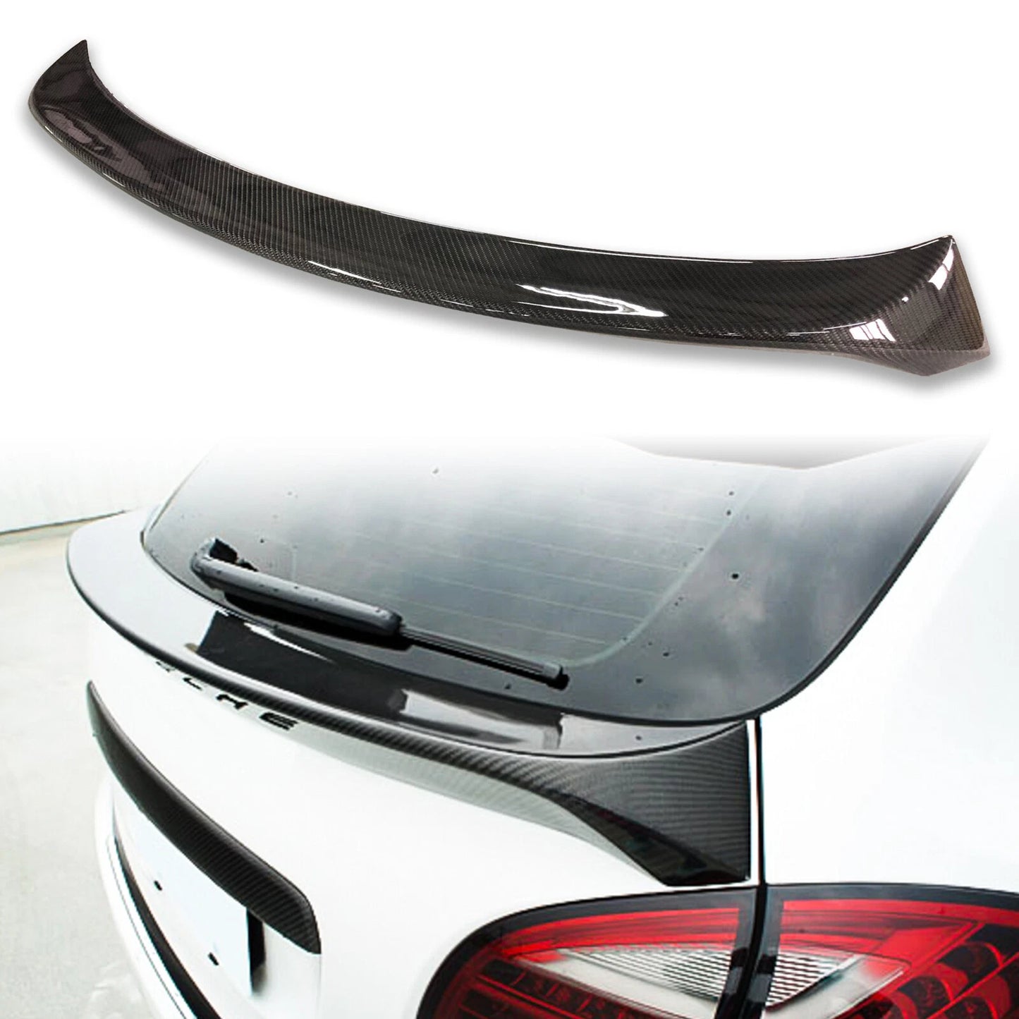 L Type Carbon Fiber Boot Spoiler for Porsche Cayenne 958 (2010-2017)