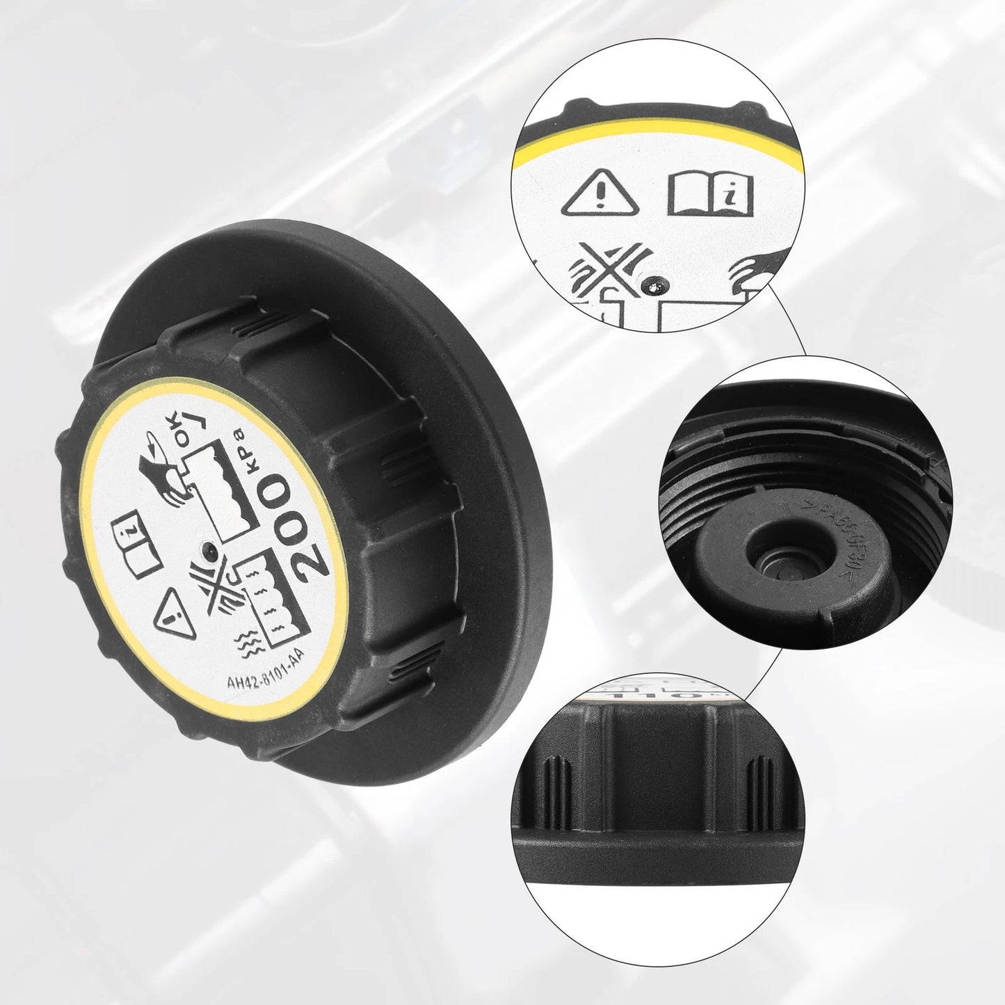 Radiator Pressure Coolant Overflow Tank Cap for Land Rover LR4 (2010-2016)