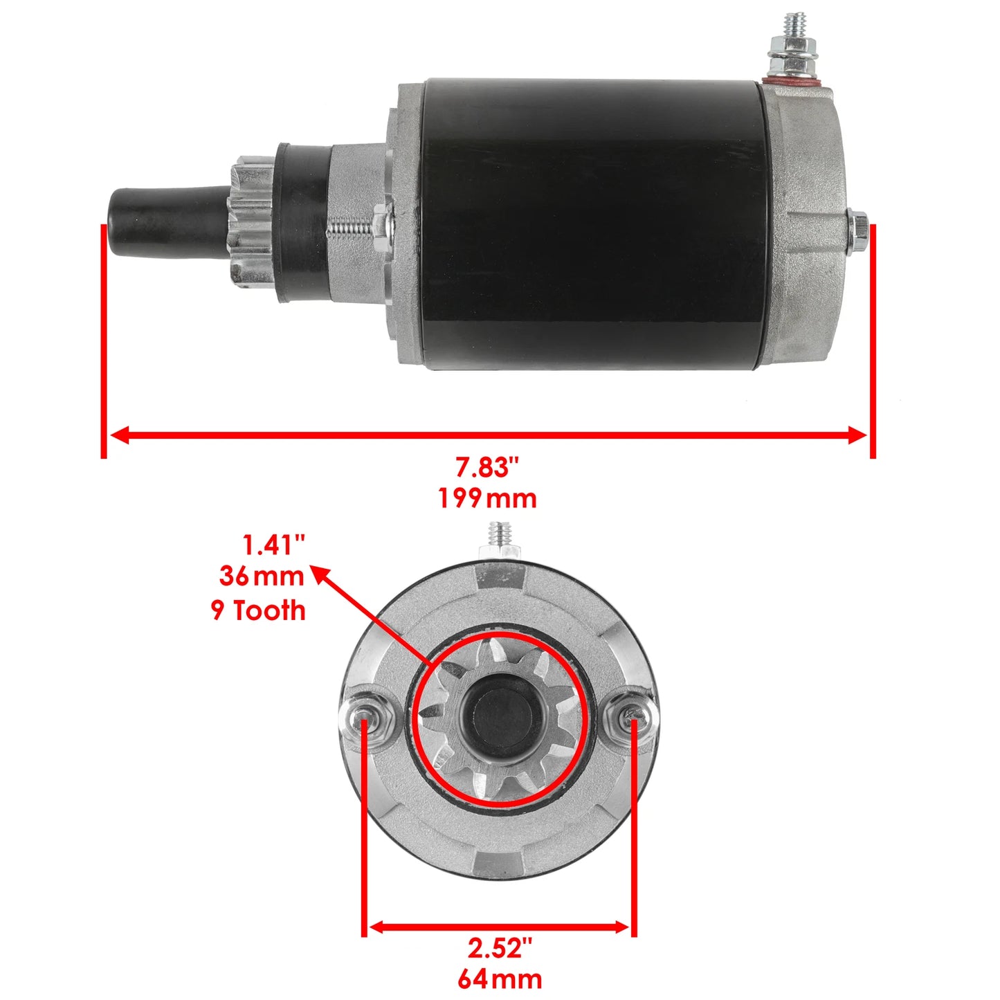 Johnson Outboard Starter for 20-35HP Models 1980-1994