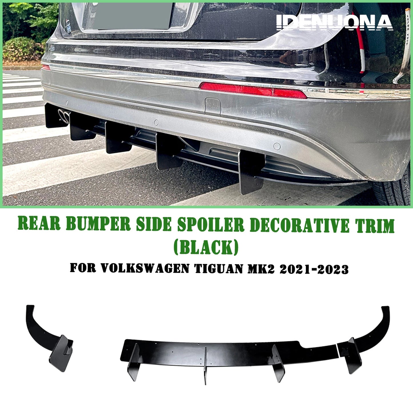 Rear Bumper Diffuser Lip Cover for VW Tiguan MK2 (2021-2023)