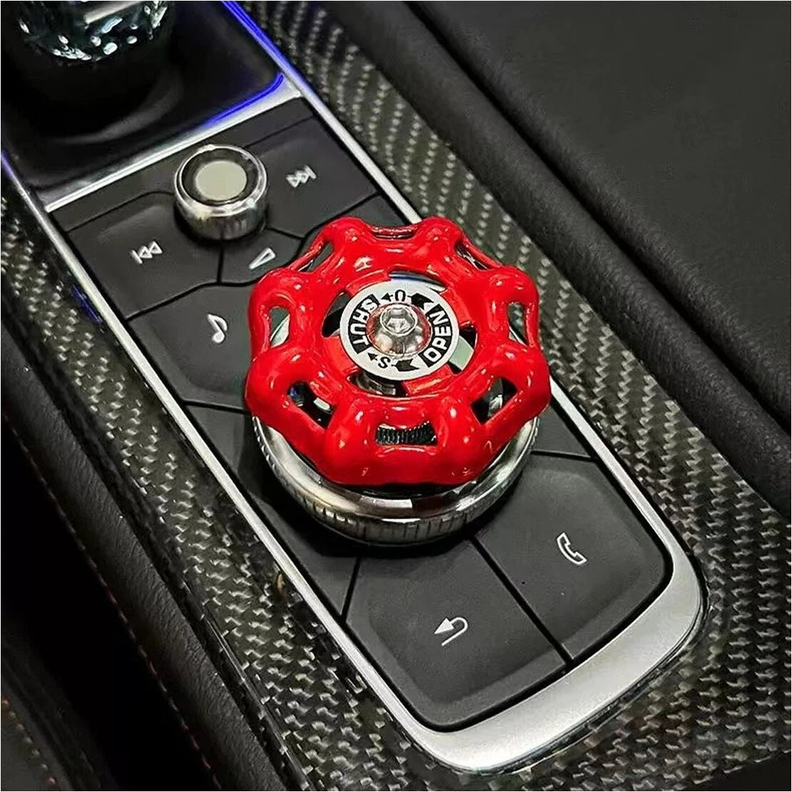 Red Start Stop Engine Button Switch Cover for Car