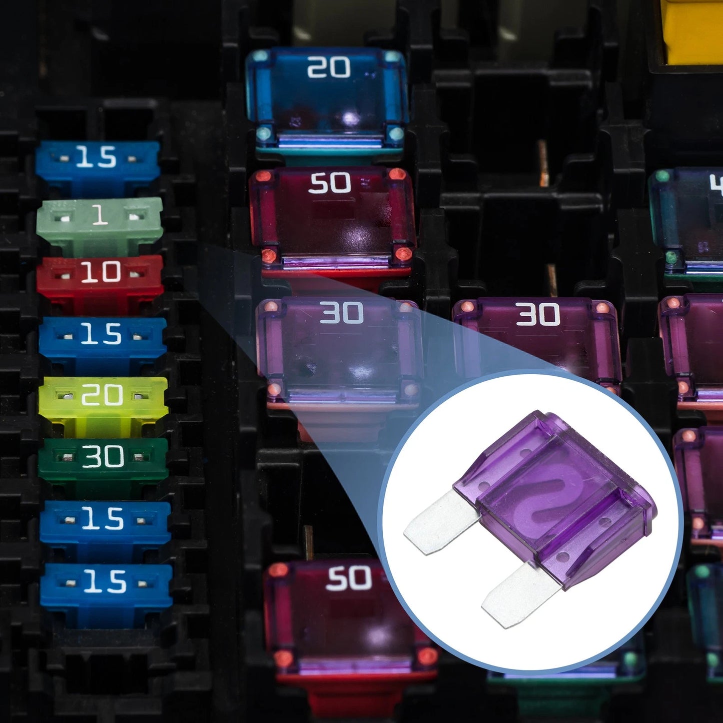 Blade Fuse 100A Maxi for Car Boat Truck RV Motorcycle Purple 10 Pcs