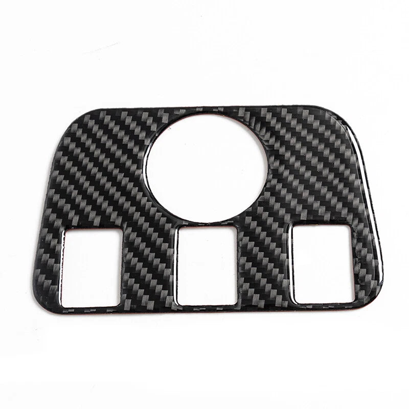 Carbon Fiber Rear Console Seat USB Panel Cover Trim for Dodge Charger (2015-2022)