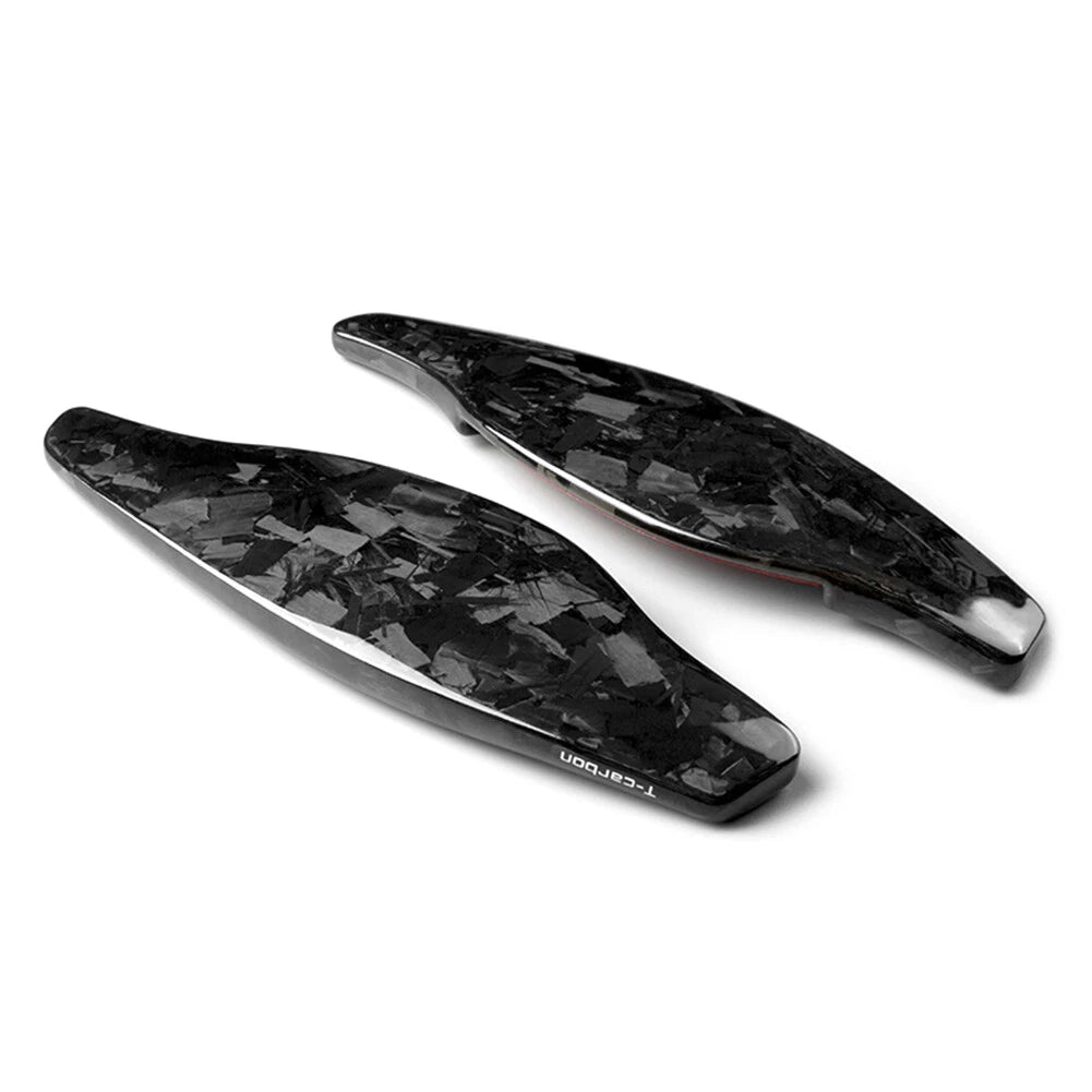 Carbon Fiber Steering Wheel Paddle Shifter Extensions for Audi R8 RS3 RS4 RS5 TT