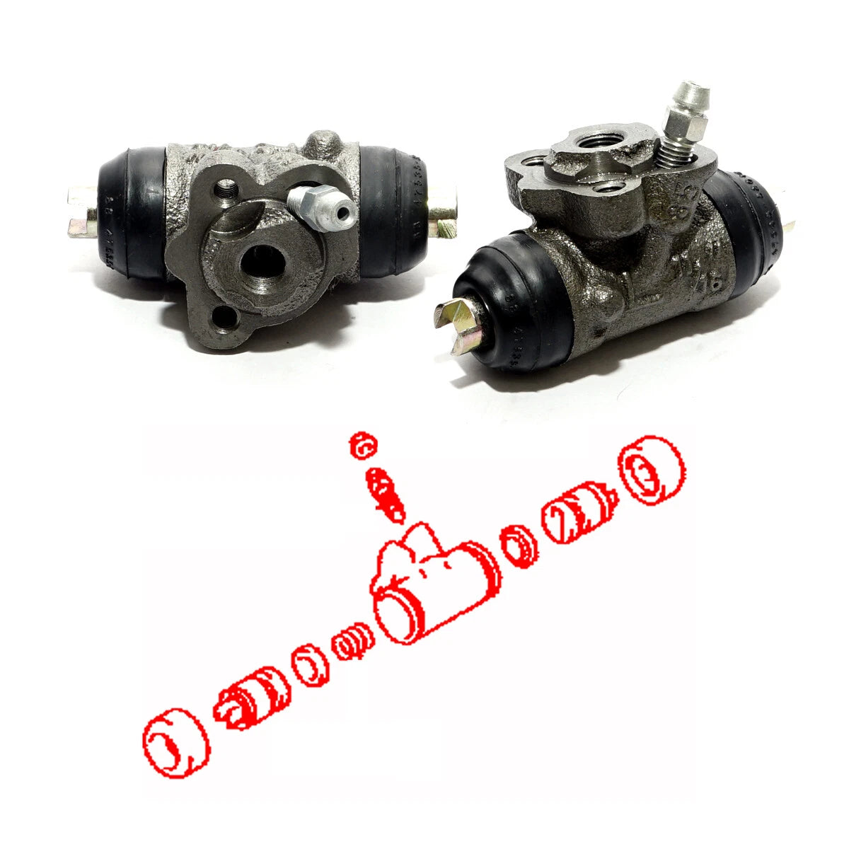 11/16 Rear Wheel Brake Cylinder for Toyota Starlet 3-Door EP70 EP71 EP76 1984-1989