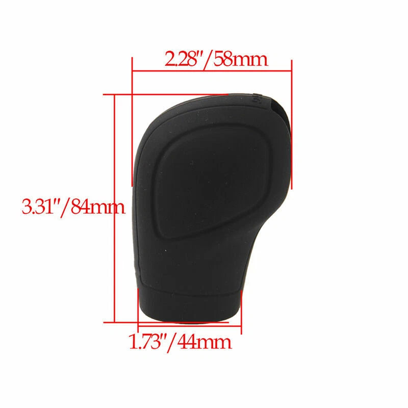 Silicone Gear Shift Knob & Hand Brake Cover Set for Car - Black (All Years)