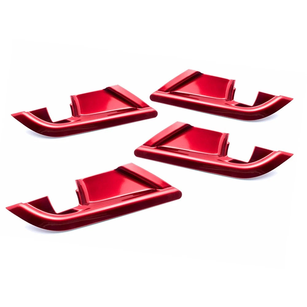 4 Pcs Red Door Handle Bowl Covers for Toyota Camry (2018-2023)