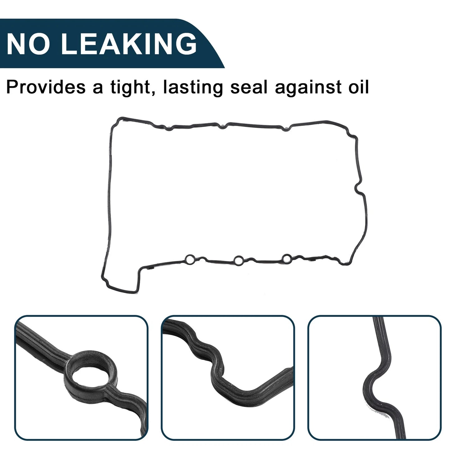 Engine Valve Cover & Gasket for BMW 528i (2012-2016) Silver Tone