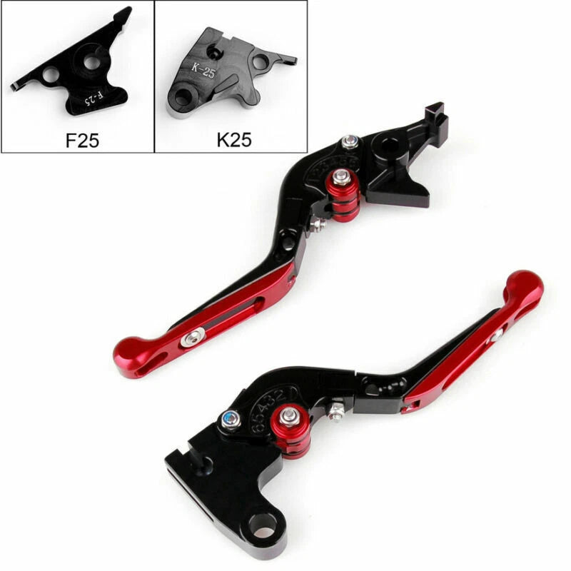 Adjustable Brake Clutch Lever for Kawasaki Ninja 250R (2008-2011) Red