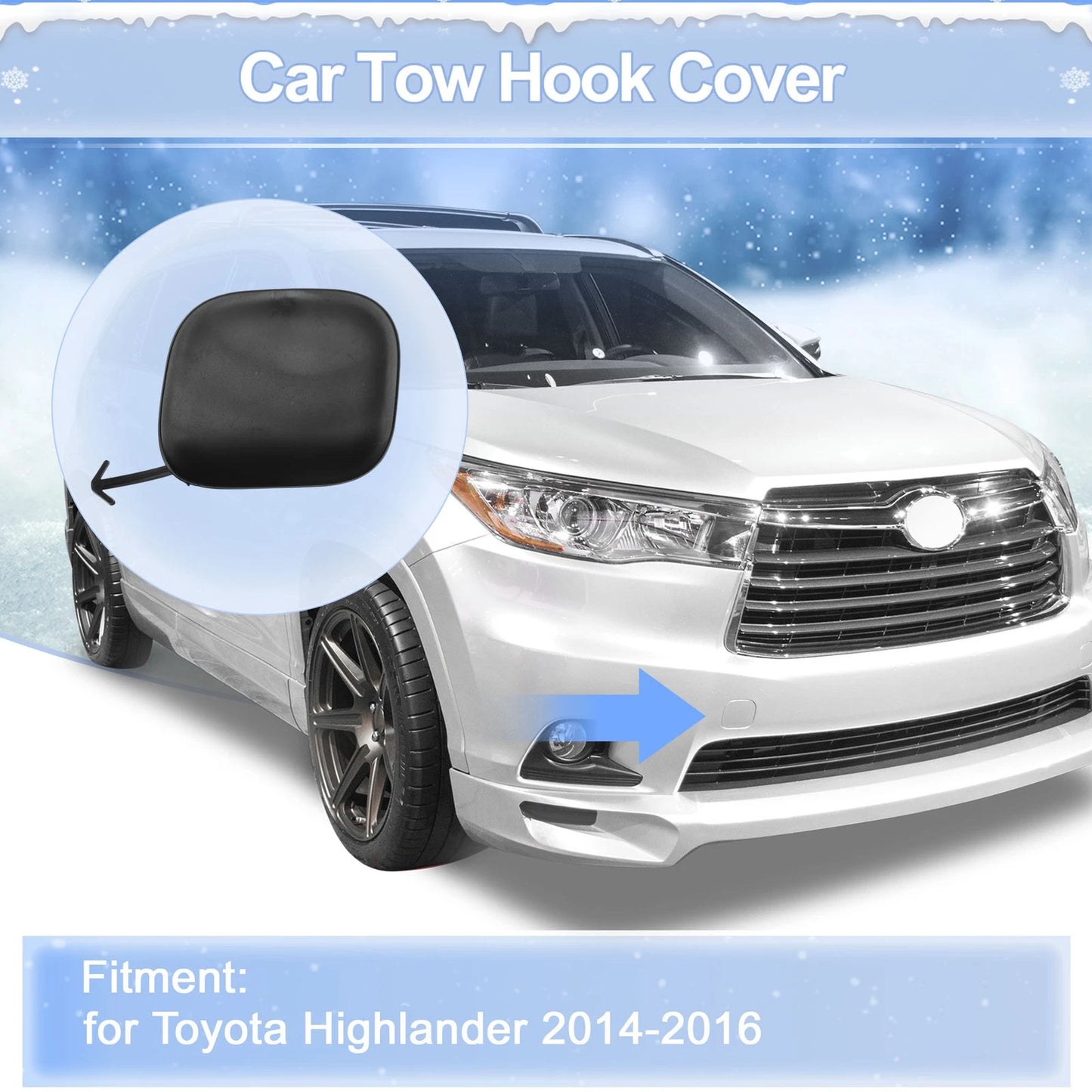 Right Front Tow Hook Cover Cap for Toyota Corolla (2007–2009)