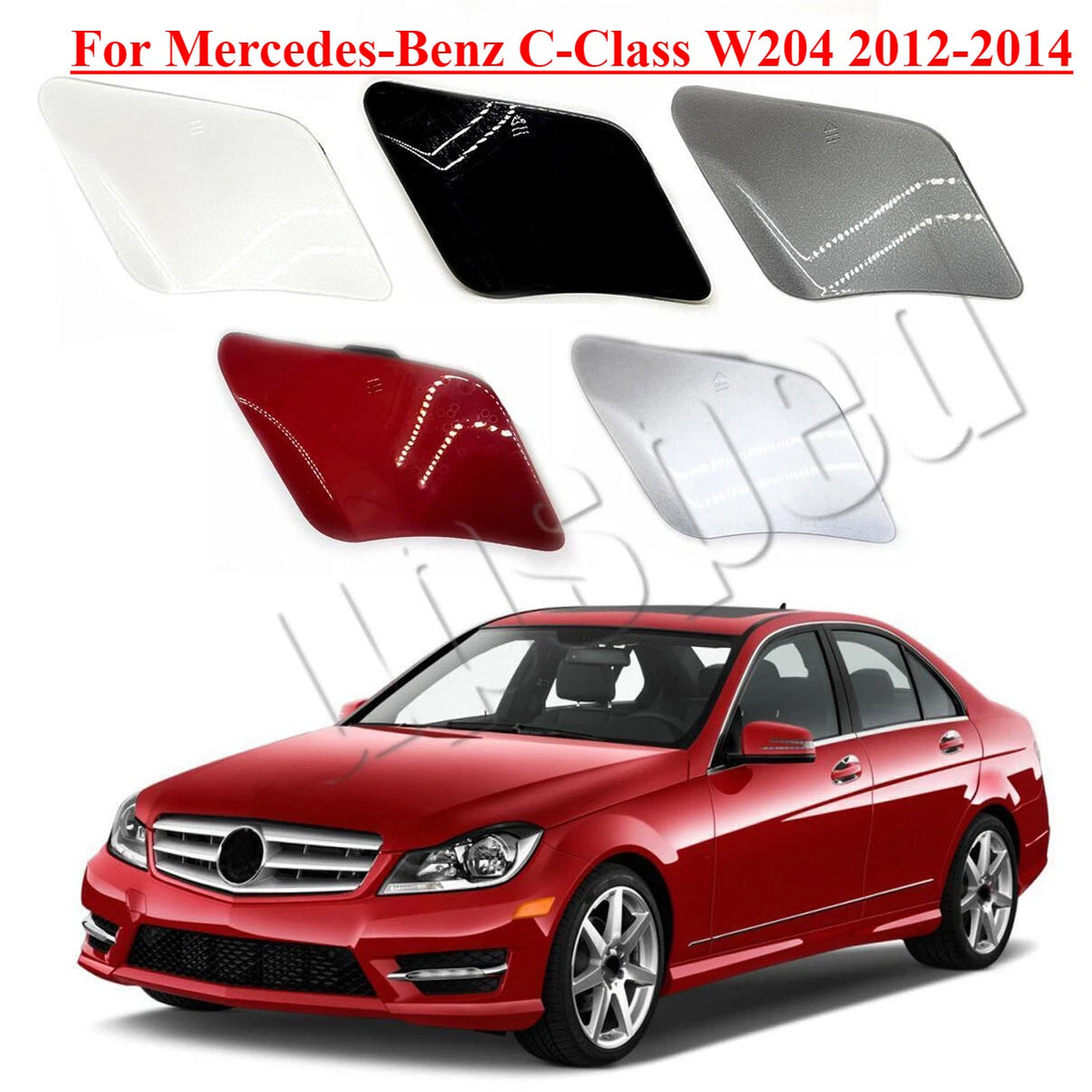 Front Bumper Tow Hook Hole Cover Cap for Mercedes-Benz C-Class W204 (2012–2014)