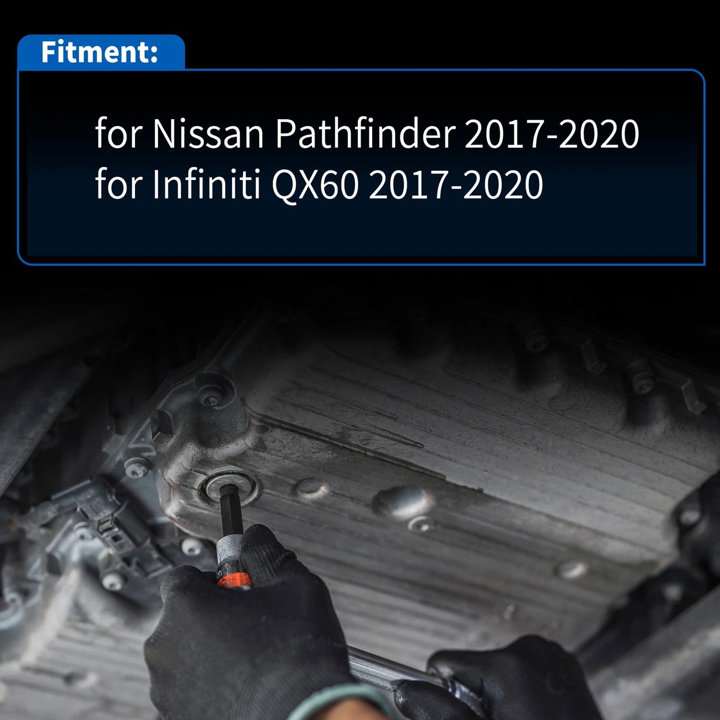 Engine Oil Pan Sump with Drain Plug for Nissan Pathfinder (2017-2020)