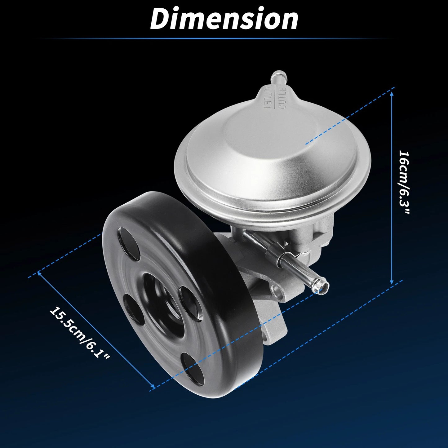 Brake Vacuum Pump for Isuzu NPR V8 TBI (1995)