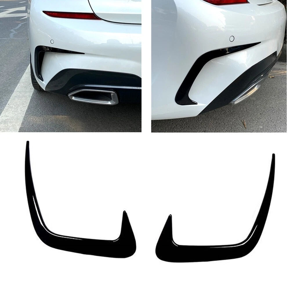 Rear Bumper Side Spoiler Trim Canards for BMW 3 Series G20 (2019-2021)