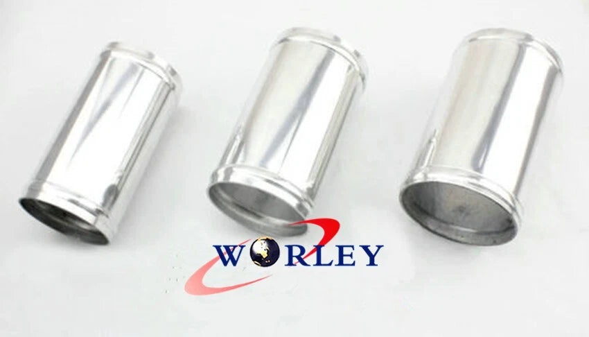 57mm 2.25" x 76mm Straight Aluminium Pipe Swaged Tube Joiner for Car