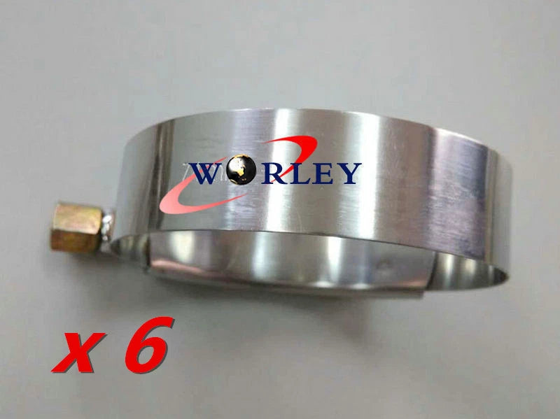 8 x 3" Stainless Steel T-Bolt Silicone Hose Clamps