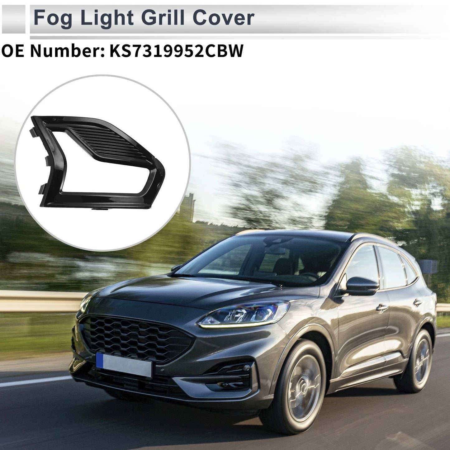 Front Right Fog Light Grill for Ford Fusion (2019)