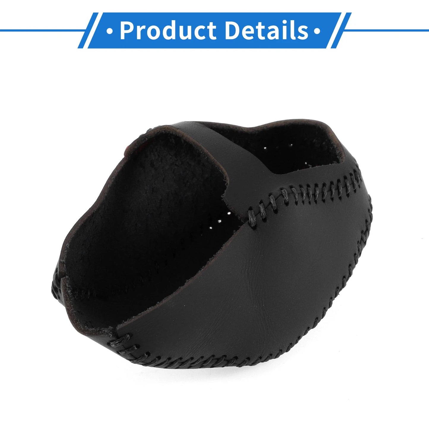 Car Gear Shift Knob Cover for Toyota RAV4 (2019-2024) Black Faux Leather