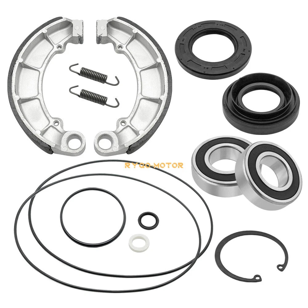 Rear Brake Drum Bearing Seals Shoes for Honda Foreman Rubicon 500 TRX500F